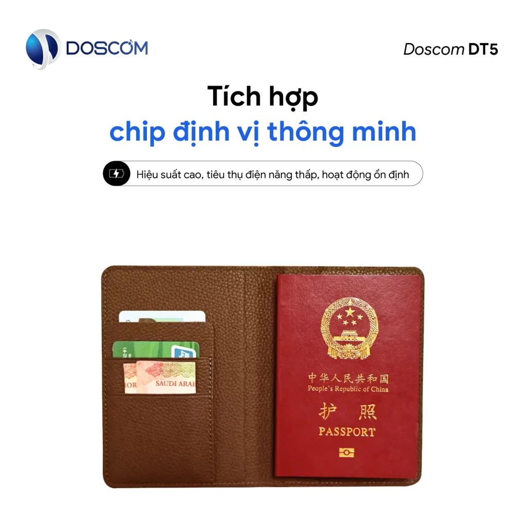 Thẻ định vị Doscom Tag tích hợp chip định vị thông minh