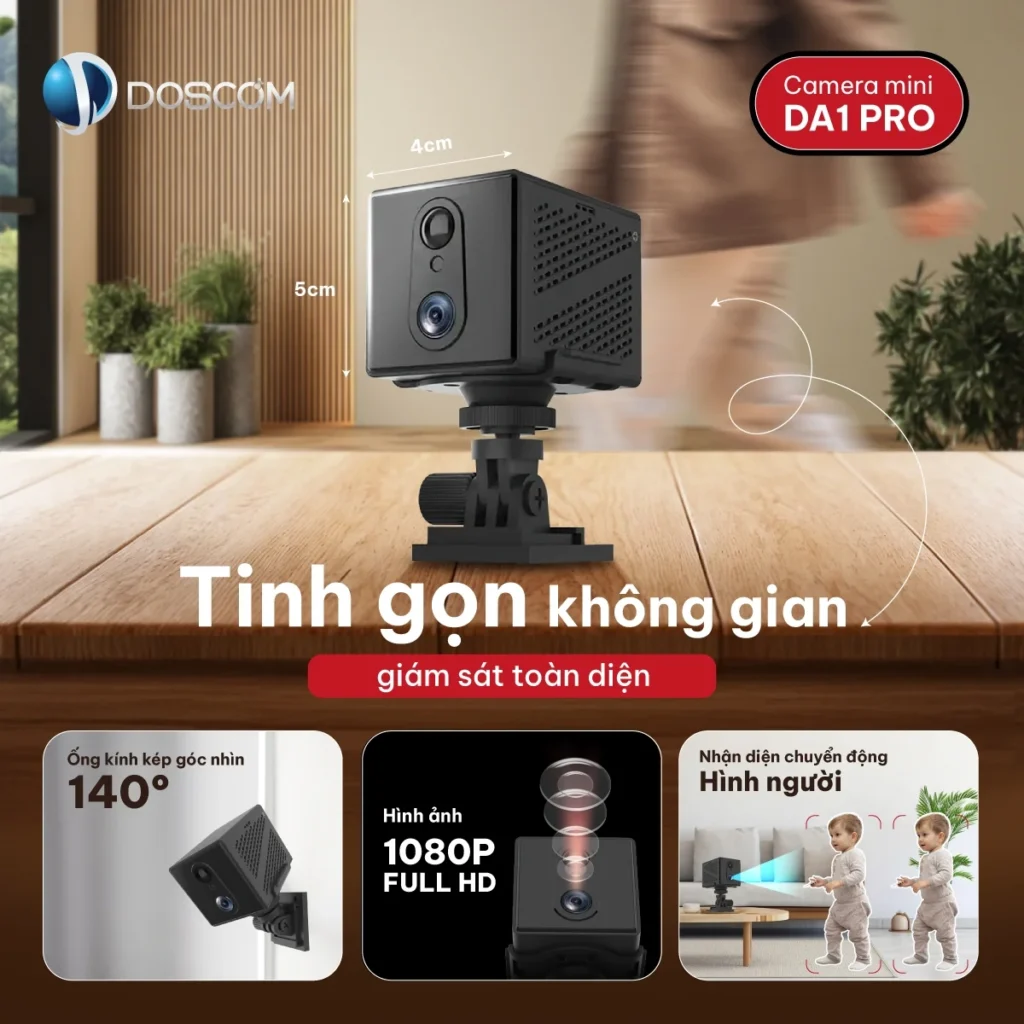 Ứng dụng thực tế của camera mini không dây