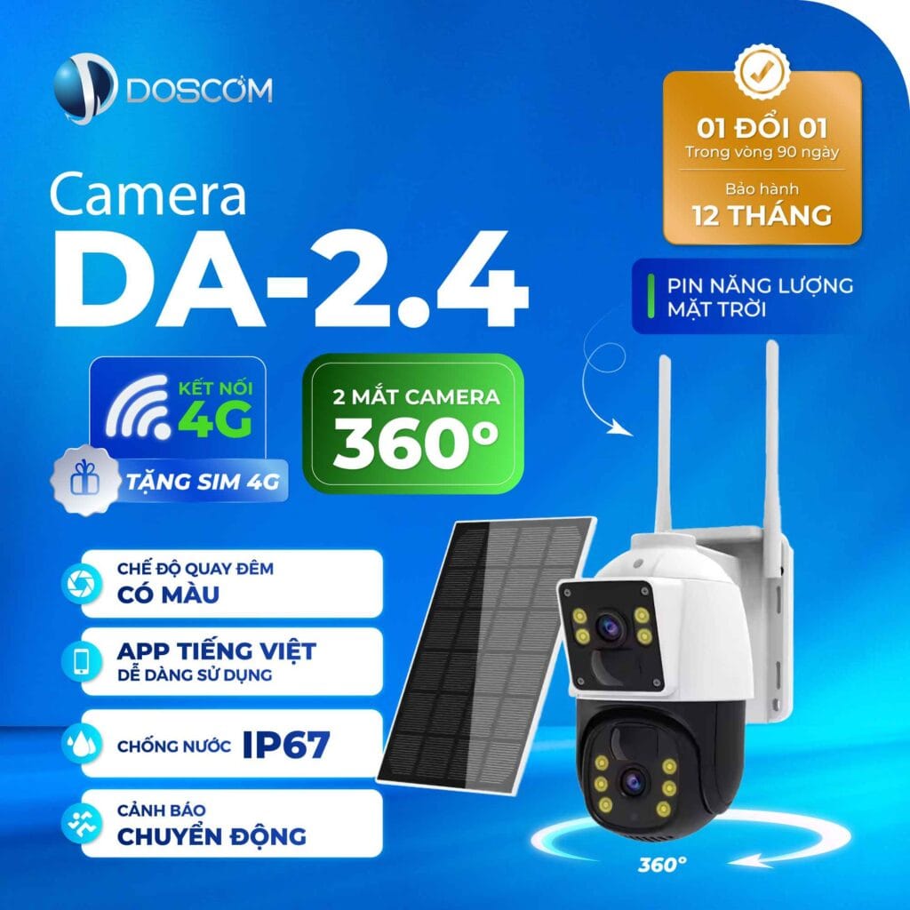 Giới thiệu về camera năng lượng mặt trời Doscom