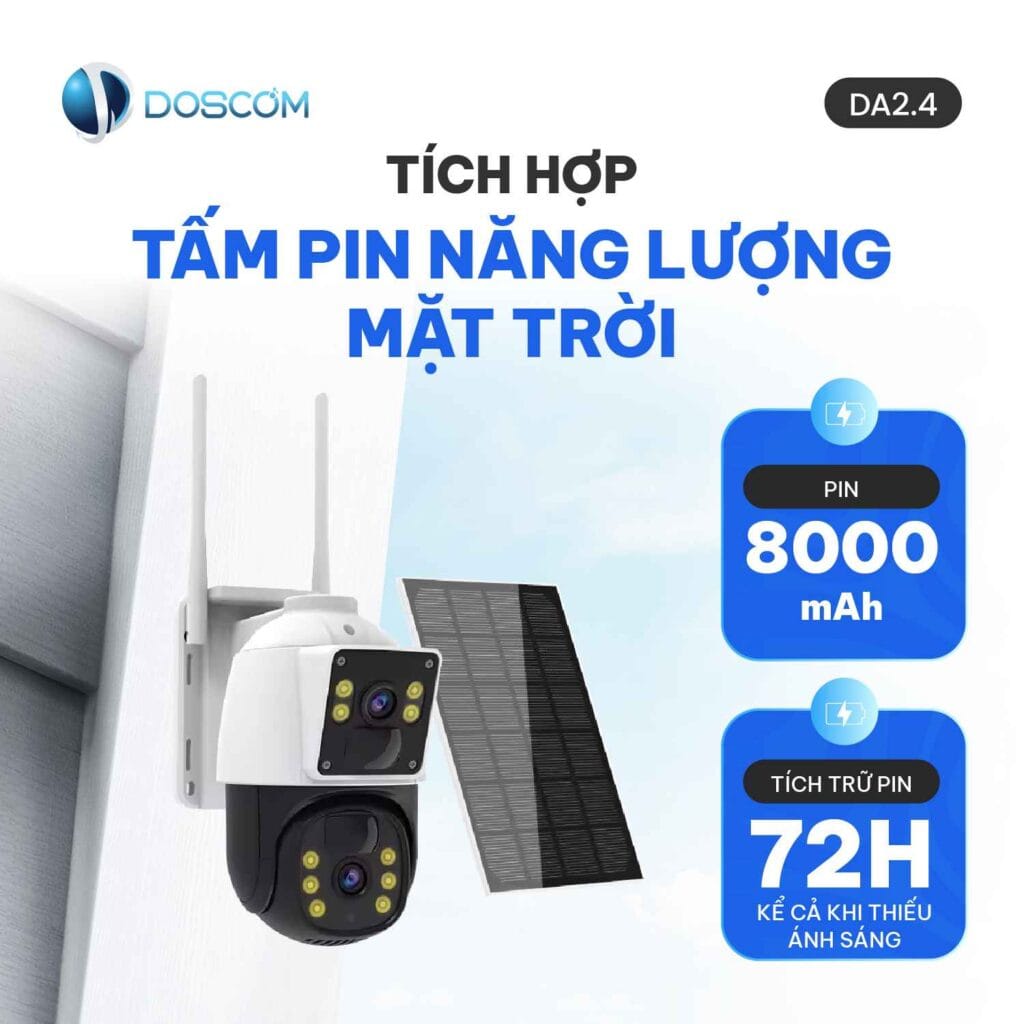 Camera dùng sim 4G năng lượng mặt trời