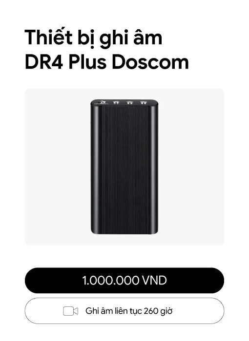 Thiết bị ghi âm DR4 Plus Doscom