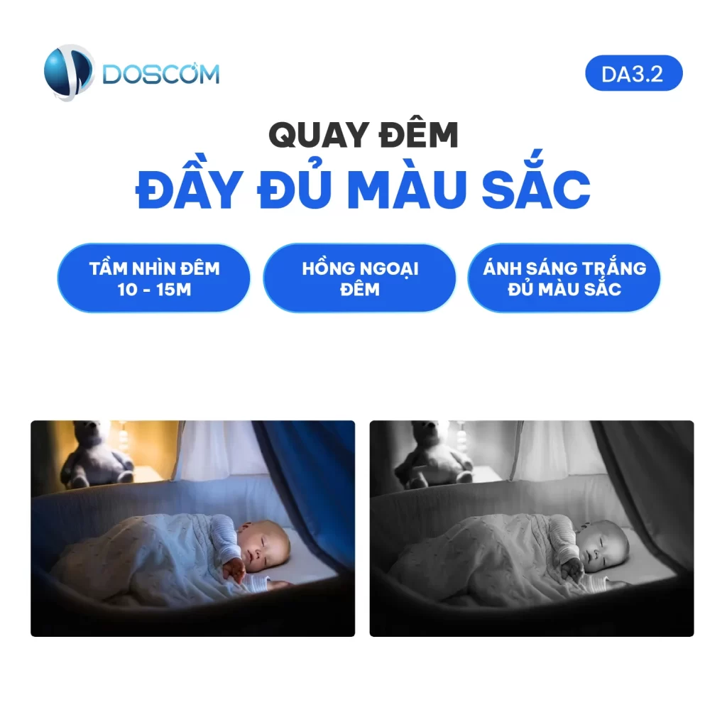 Công nghệ quay đêm – đảm bảo hình ảnh rõ ràng 24/7