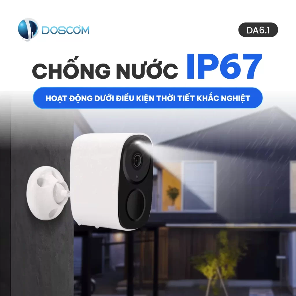 Camera wifi ngoài trời loại nào tốt phụ thuộc vào khả năng chống nước