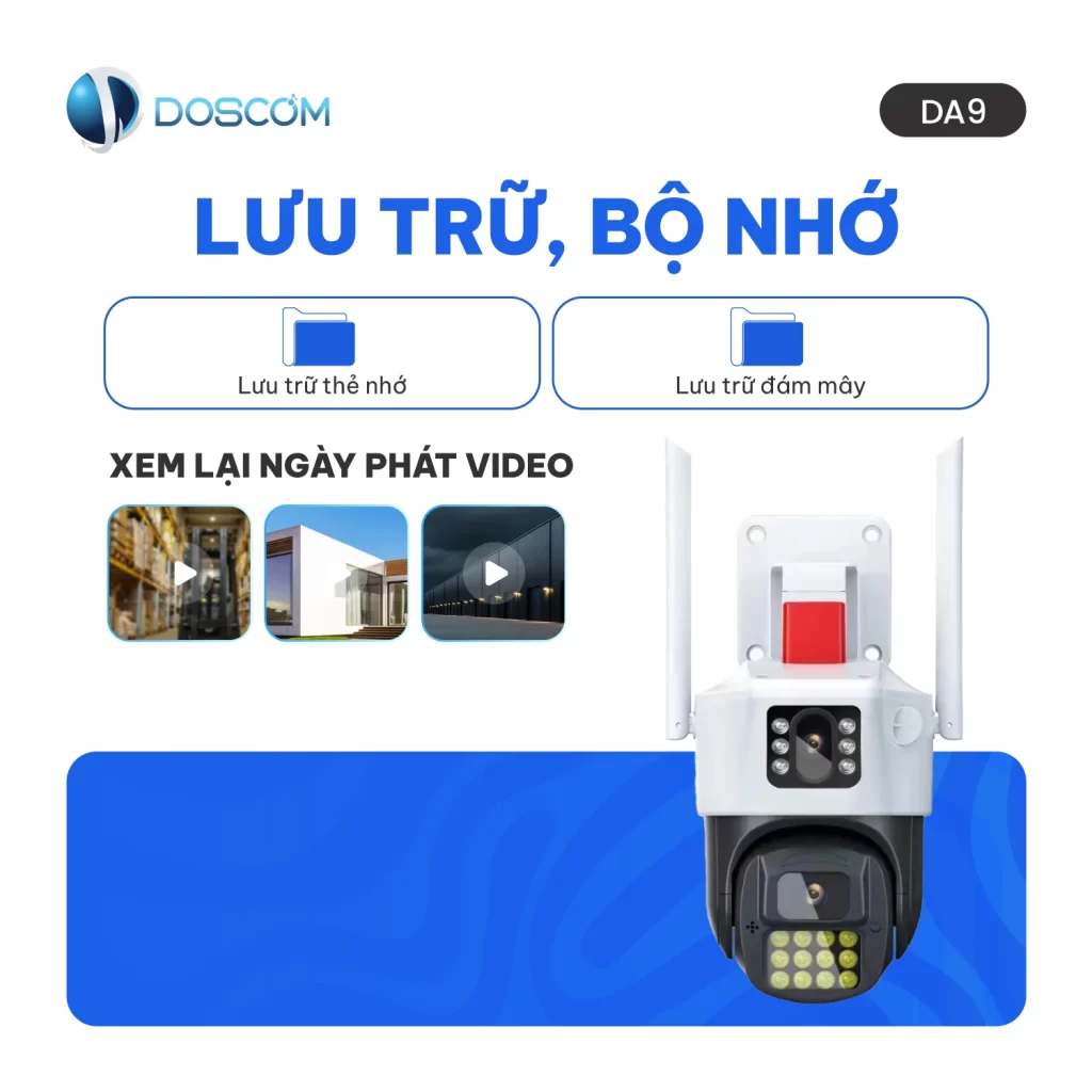 Tính năng lưu trữ và chia sẻ dữ liệu của camera