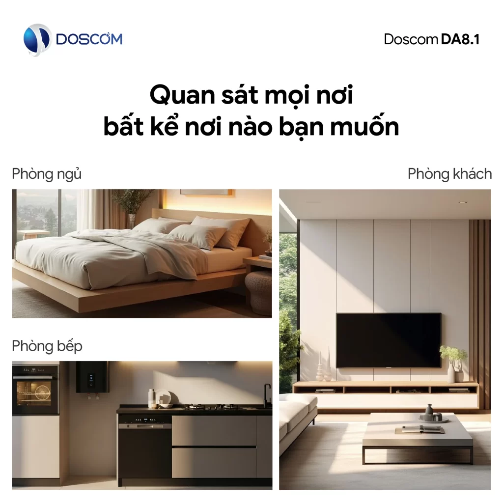 Camera wifi gia đình có thể lắp đặt linh hoạt vị trí