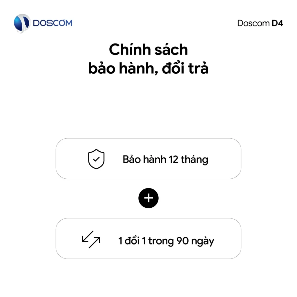 Doscom – Chính sách bảo hành