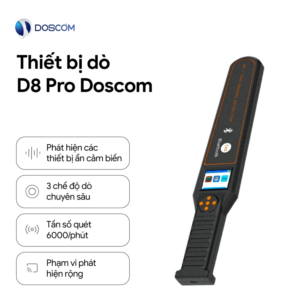 Thiết bị dò D8 Pro Doscom - Công nghệ mới dò thiết bị ẩn ...