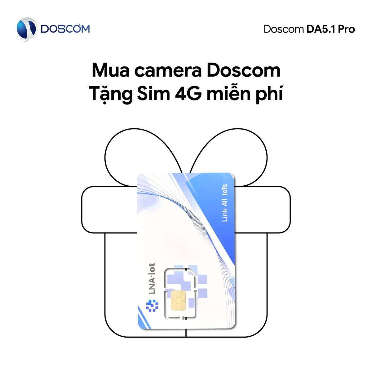Dascom Camera CAMERA DA5.1 PRO DOSCOM - CAM MINI 4G, TÍCH HỢP MÀN HÌNH LED, GỌI VIDEO ...