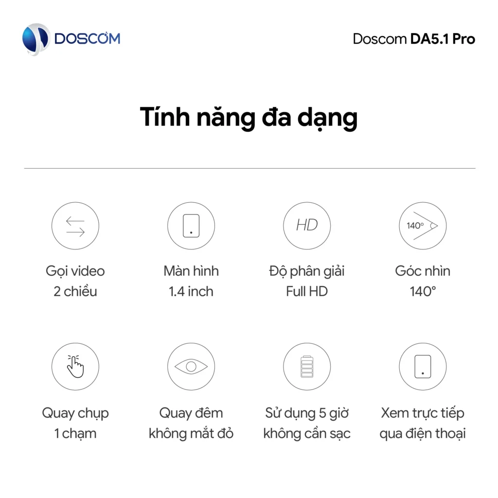 Tính năng chung DA5.1 Pro