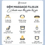 Đệm Massage Toàn Thân FUJILUX FJ-D88 – Túi Khí Toàn Thân, Bi Lăn Đa Điểm, Nhiệt Hồng Ngoại Graphene