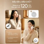 Máy Massage Trẻ Hoá Làn Da FUJILUX Sóng Âm 120 Nhịp/Phút – Nâng Cơ, Săn Chắc Da, 5 Đầu Thay Thế