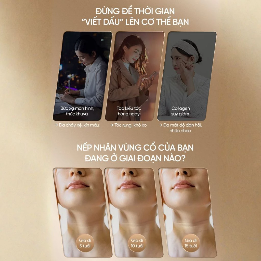 Máy Massage Trẻ Hoá Làn Da FUJILUX Sóng Âm 120 Nhịp/Phút – Nâng Cơ, Săn Chắc Da, 5 Đầu Thay Thế