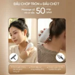 Máy Massage Trẻ Hoá Làn Da FUJILUX Sóng Âm 120 Nhịp/Phút – Nâng Cơ, Săn Chắc Da, 5 Đầu Thay Thế