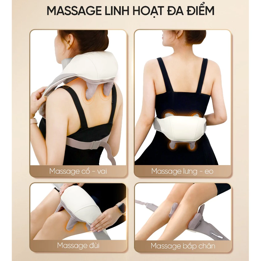 Đai Massage Cổ Vai Gáy FUJILUX FJ-N68 Massage Rung Đa Điểm