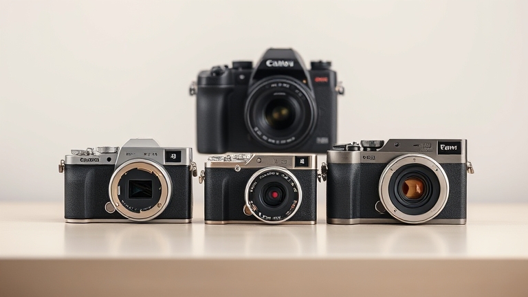 So sánh ba loại camera hành trình khác nhau từ cơ bản đến cao cấp, thể hiện sự khác biệt về thiết kế và kích thước