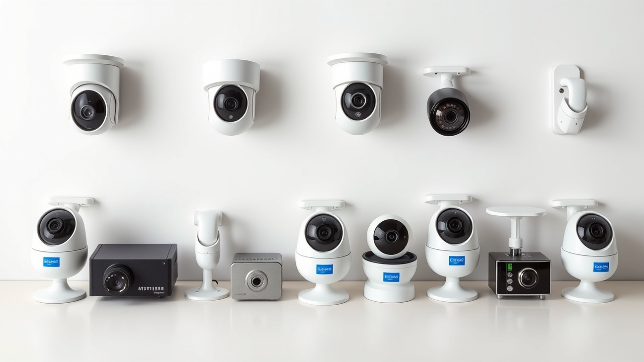 Bảng so sánh 7 camera mini giám sát giá rẻ tốt nhất 2026 với giá niêm yết và thông số kỹ thuật chi tiết trên nền trắng