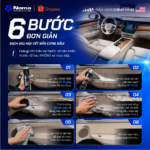 6 bước vệ sinh nội thất ô tô với bình xịt tẩy rửa NOMA 680
