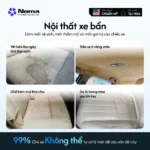 Các vấn đề nội thất xe: vệt bẩn, ố vàng, mùi khó chịu, loang màu