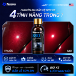 4 tính năng phủ tinh thể NOMA 880 - bảo vệ sơn, chống bám nước, giảm ma sát, tăng bóng