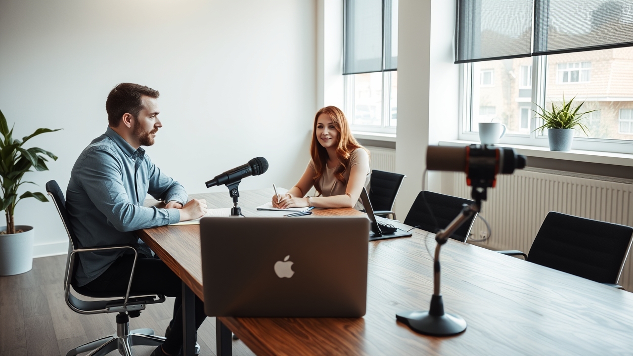 Ghi âm tự động Voice Activation trong cuộc họp văn phòng: máy ghi âm Doscom DR1 trên bàn họp với người tham gia, ánh sáng tự nhiên, thiết kế chuyên nghiệp