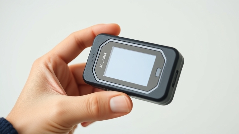 Máy dò camera ẩn Doscom D1 với thiết kế nhỏ gọn, dễ mang theo để phát hiện thiết bị nghe lén