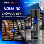 Bánh răng rỉ sét trước và sau khi xử lý với NOMA 110, hiệu quả tẩy rỉ rõ rệt