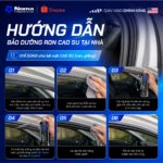 6 bước hướng dẫn sử dụng Noma 130 bảo dưỡng ron cao su xe