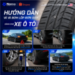 Hướng dẫn vá lốp khẩn cấp cho ô tô an toàn đúng cách
