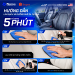 Quy trình 5 bước vệ sinh dưỡng ghế da ô tô chuyên nghiệp với NOMA 686 tại nhà