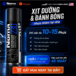 Hiệu quả xịt dưỡng nhựa NOMA 230 - phủ 10-15 phút, hiệu quả 45 ngày