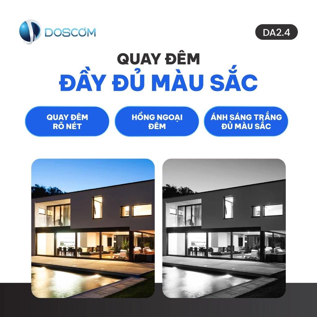 Chế độ quay đêm có màu camera DA2.4
