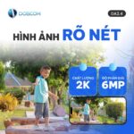 Hình ảnh rõ nét 2K từ camera 4G năng lượng mặt trời DA2.4