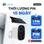 Thời lượng pin 15 ngày camera DA6.1 với pin mặt trời