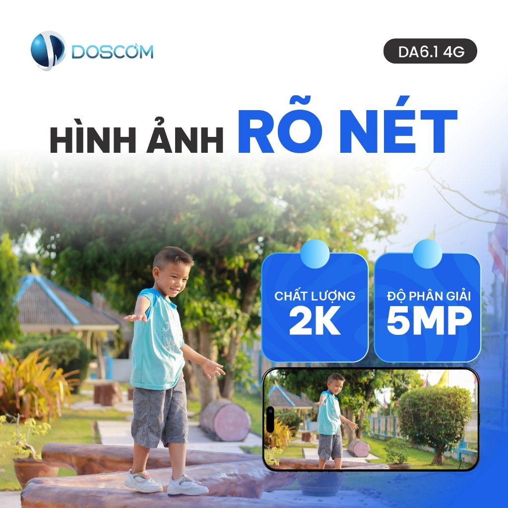 Hình ảnh rõ nét 2K, độ phân giải 5MP camera DA6.1