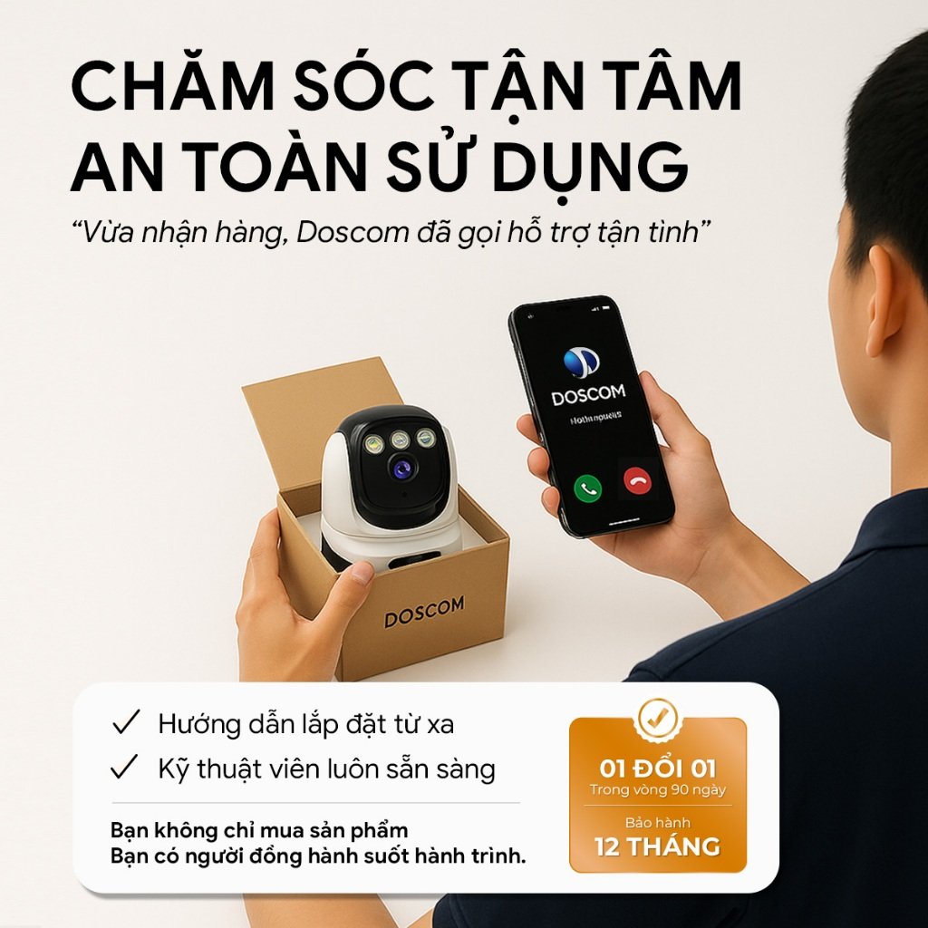 Hướng dẫn lắp đặt camera wifi an ninh từ xa