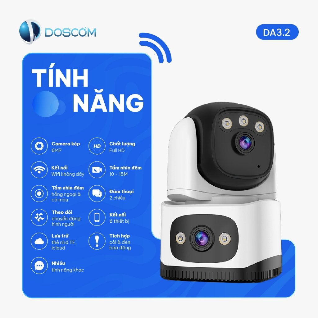 Camera DA3.2 với công nghệ tính năng toàn diện
