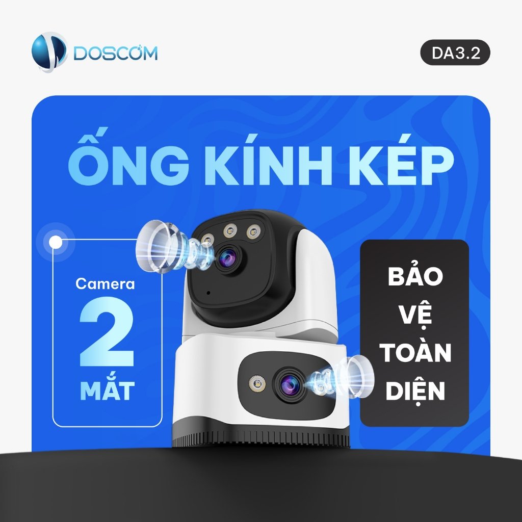Ống kính kép camera DA3.2 bảo vệ toàn diện