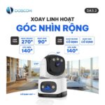 Góc quay 310 độ xoay linh hoạt camera DA3.2