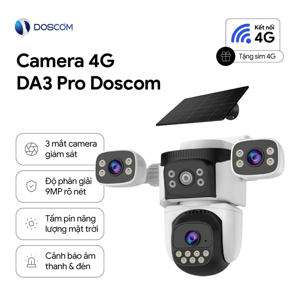camera 3 mắt 4G toàn cảnh — camera 3 mắt 4G toàn cảnh
