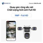 CAMERA DA3 PRO 4G – CAMERA 3 MẮT 3 KHUNG HÌNH, KẾT NỐI 4G LINH HOẠT