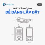 Kích thước thiết kế nhỏ gọn DV5.1 - H38mm, L103mm, W52mm