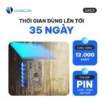 Thời gian hoạt động lên tới 35 ngày với pin 12.000 mAh