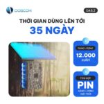 Thời gian dùng pin 35 ngày pin năng lượng mặt trời DA6.2