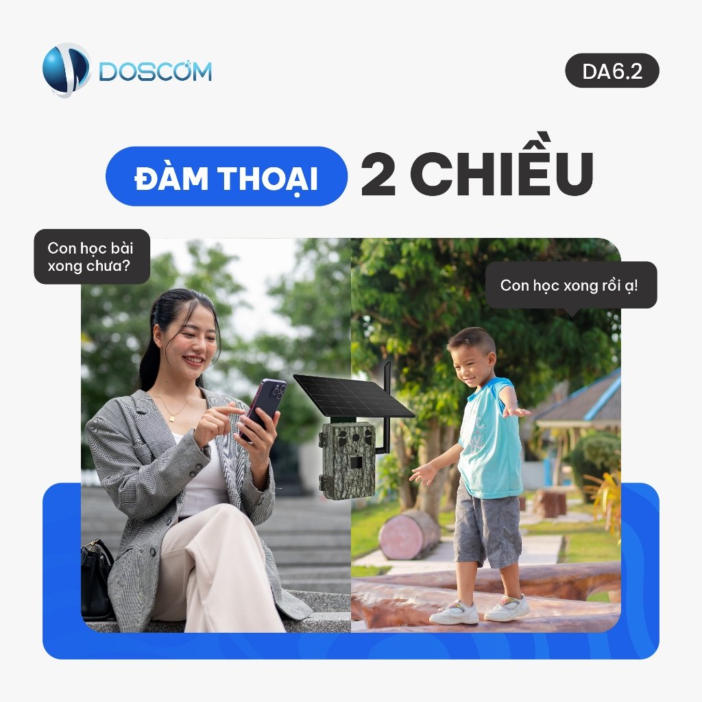 Đàm thoại 2 chiều camera DA6.2 giao tiếp qua ứng dụng