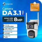 camera wifi ngoài trời — Camera wifi ngoài trời DOSCOM DA3.1 Pro 8MP 2 mắt kép