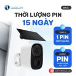 Thời lượng pin 15 ngày với sạc năng lượng mặt trời và pin 5000 mAh