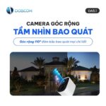 Camera góc rộng 110 độ bao phủ toàn bộ cửa vào nhà