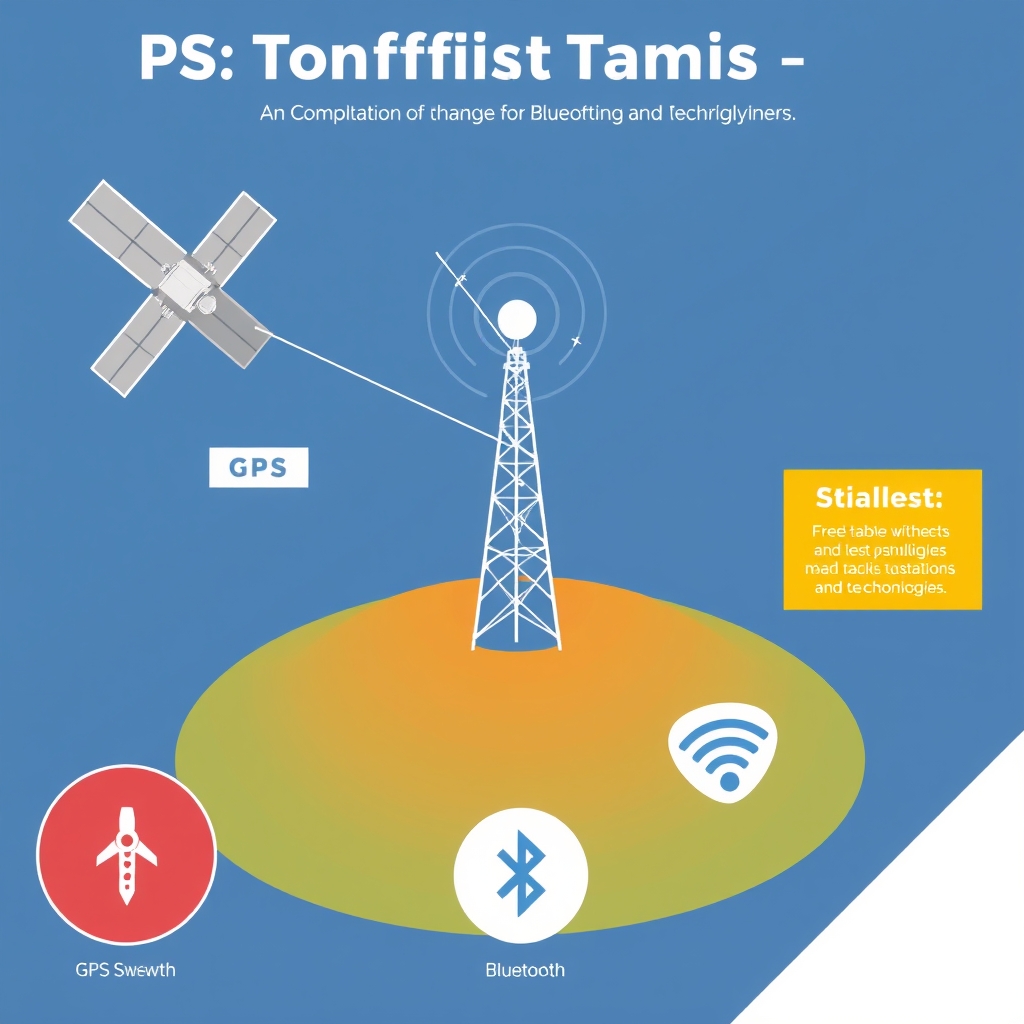 So sánh nguyên lý hoạt động các loại định vị: sóng GPS từ vệ tinh, sóng 4G cellular từ BTS, Bluetooth WiFi theo dõi xe cộ