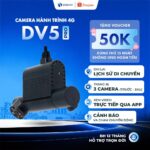 định vị GPS camera hành trình — Định vị GPS camera hành trình DV5 Pro Doscom tích hợp 2 camera
