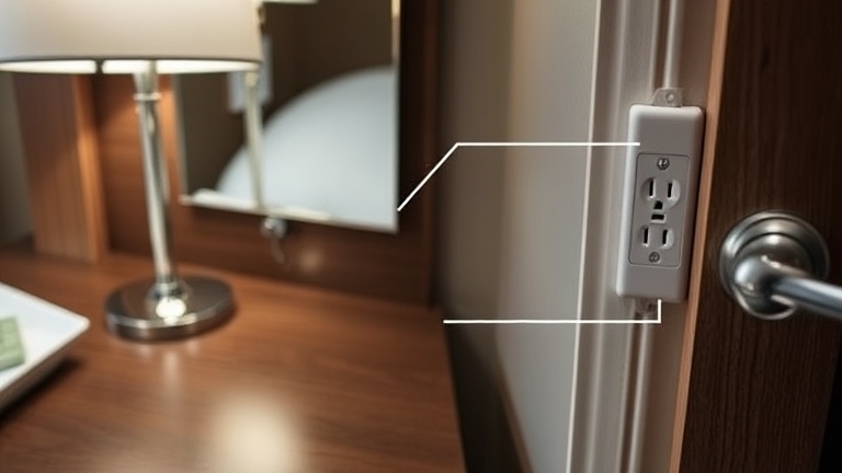 Các vị trí phổ biến giấu camera ẩn trong phòng khách sạn bao gồm đầu giường, gương, ổ cắm điện